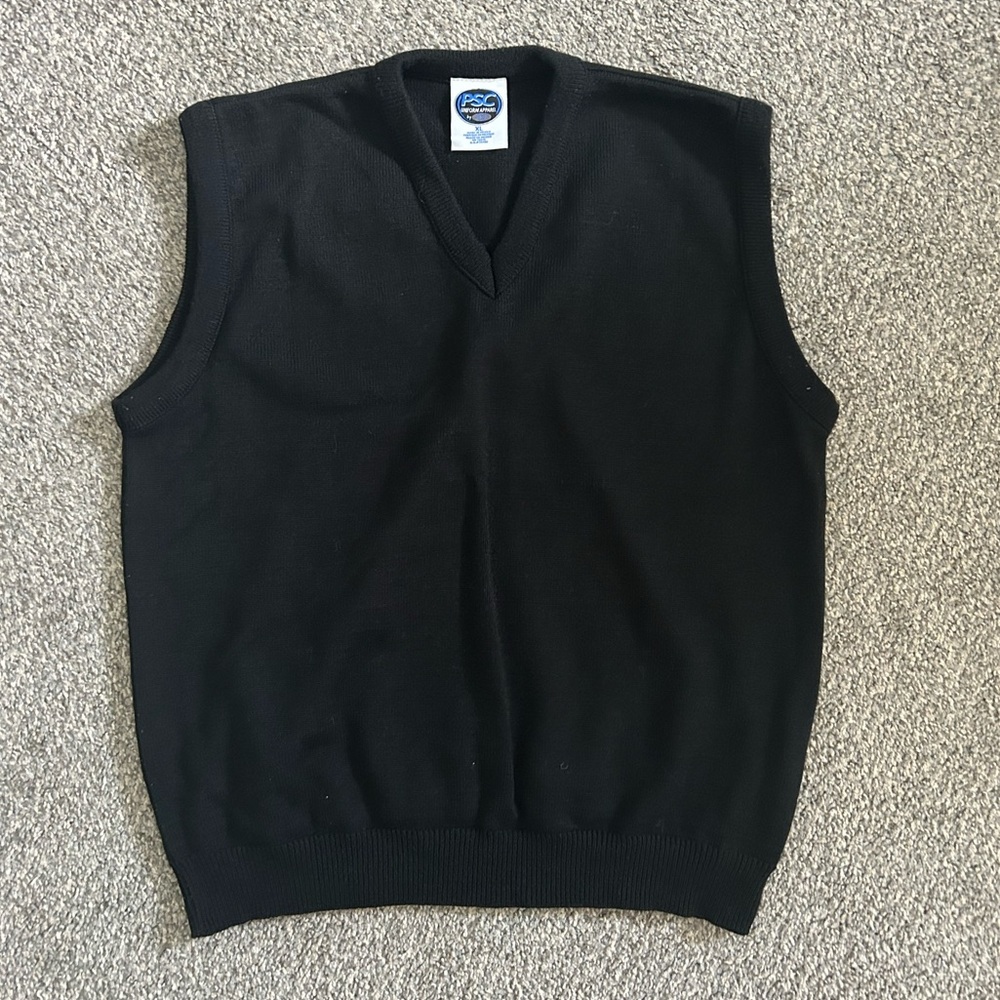 Black oversized vest